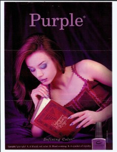 CREATIVE NAIL POLISH National Ad Campaign "Purple"